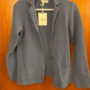 Cocogio Knit Blazer in Blue